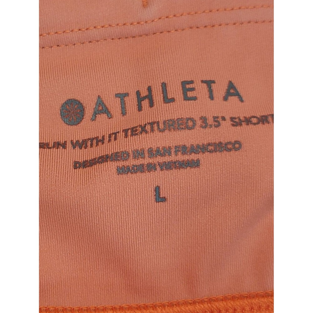ATHLETA WOMEN SIZE L Coral Peach Active Shorts - Picture 10 of 10